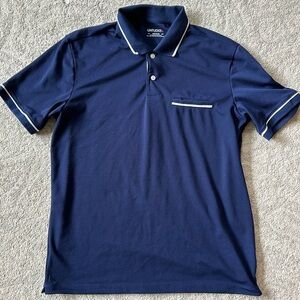 Men’s Tipped Performance Polo Navy